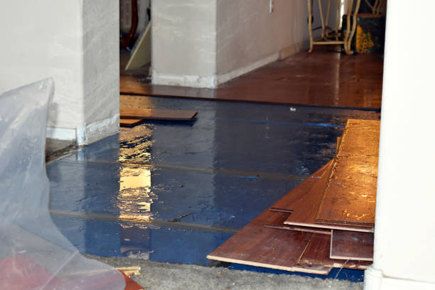 Professional Water Damage Restoration technician working in Newfoundland, NJ